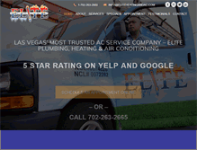 Tablet Screenshot of eliteheatingandac.com